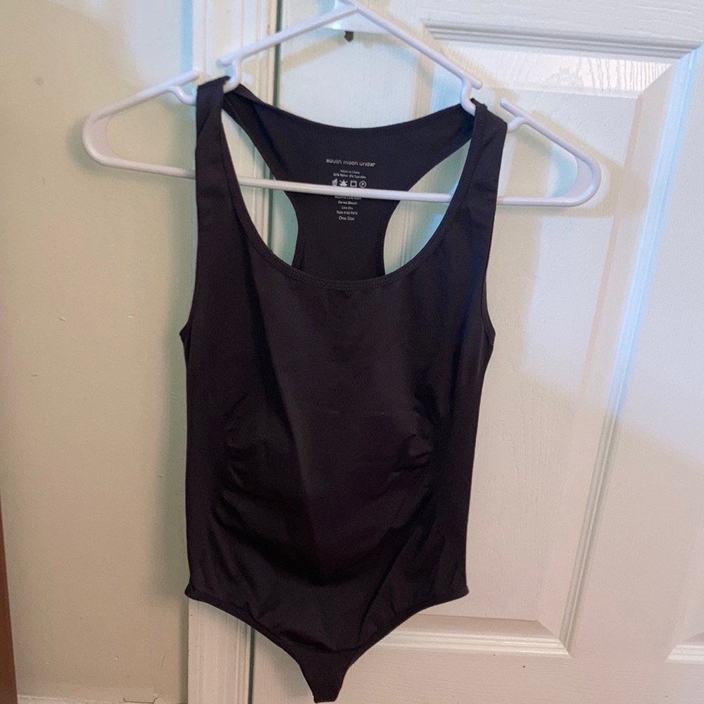 Gray body suit